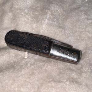 VINTAGE SABRE MADE IN JAPAN SAWCUT DELRIN BARLOW KNIFE